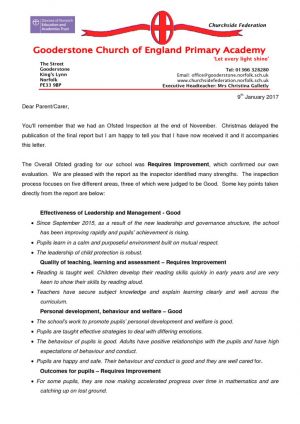 thumbnail of Ofsted Letter Jan 2017