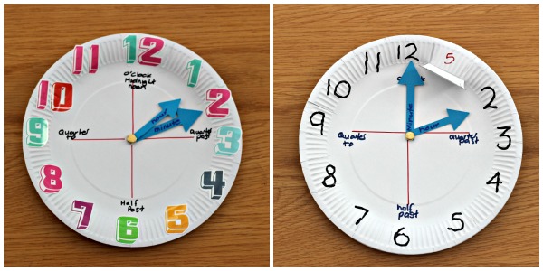 How to make a paper plate clock - Mum In The Madhouse